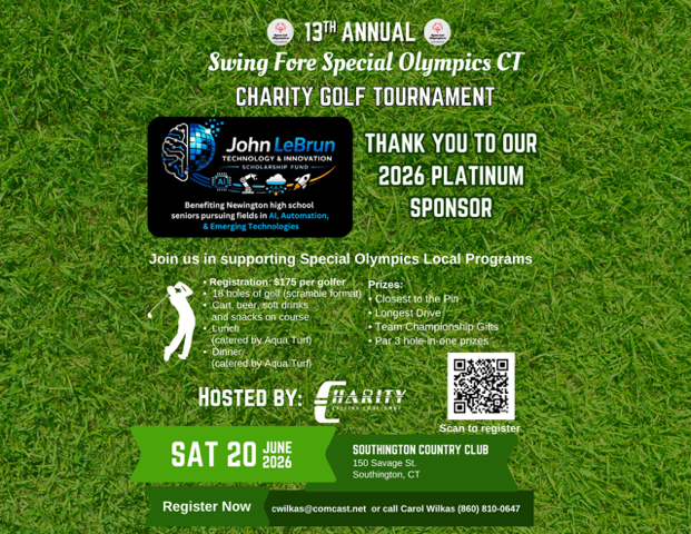 Swing for Special Olympics Golf Tournament Platinum Sponsor